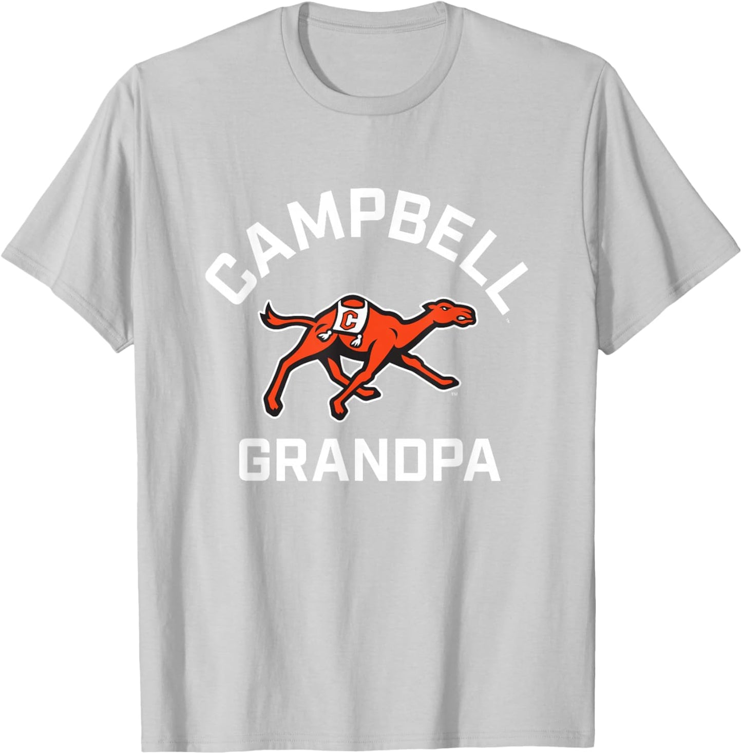 Campbell University Fighting Camels Arched Grandpa T-Shirt - T-Shirt | Ash