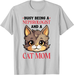 Cat Lover Nephrologist and Nephrology Nurse Women T-Shirt - T-Shirt | Ash