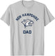 University of New Hampshire UNH Wildcats Arched Dad T-Shirt - T-Shirt | Ash