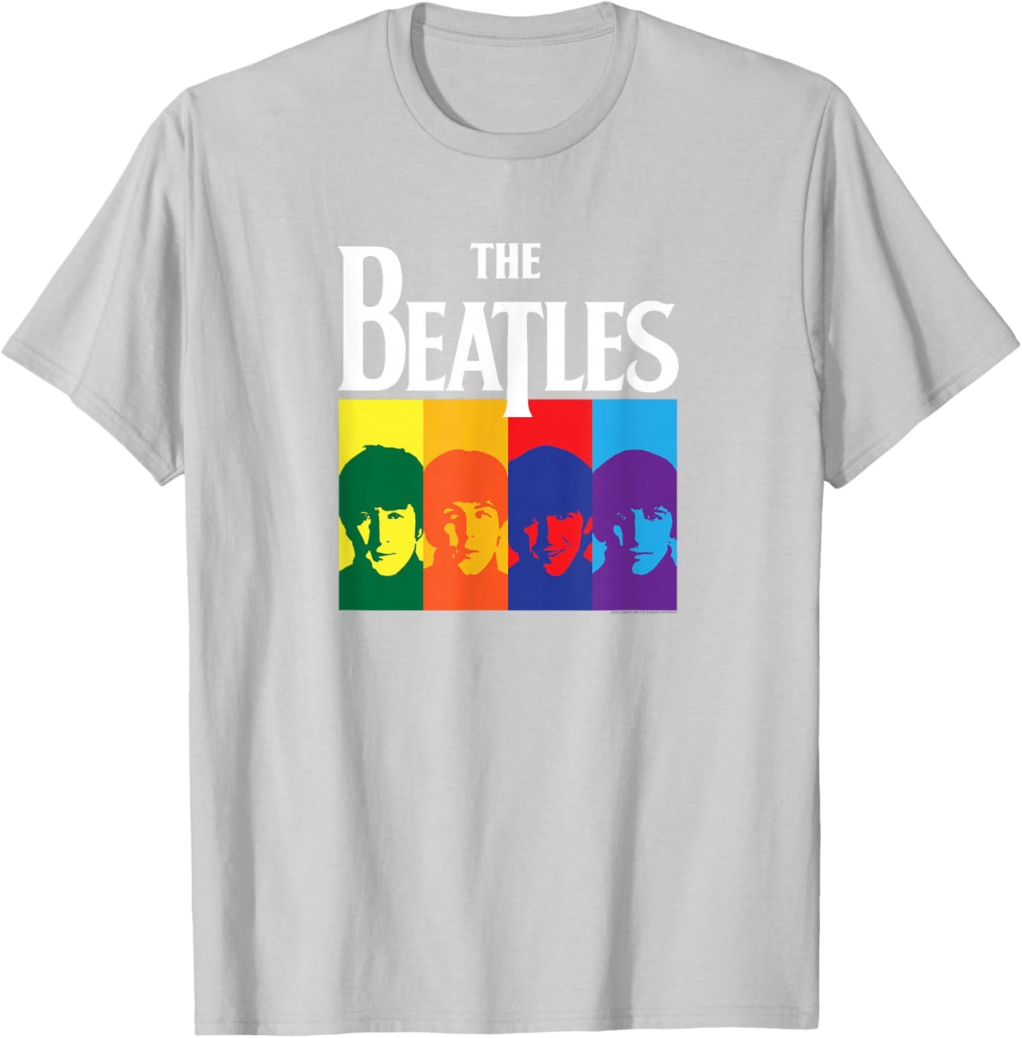 The Beatles - Yellow Submarine Album Colorblock T-Shirt - T-Shirt | Ash