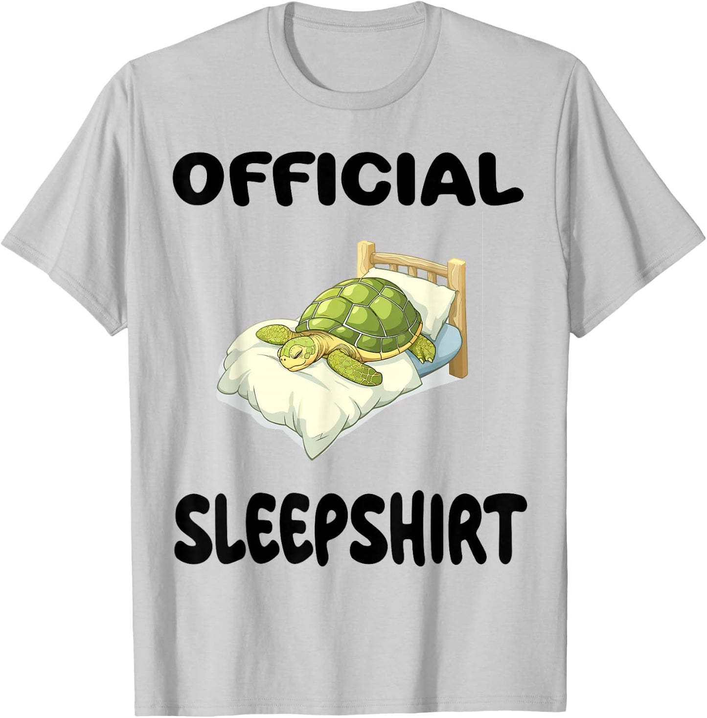 Turtle Official Sleepshirt Pajamas Nightgown T-Shirt - T-Shirt | Ash