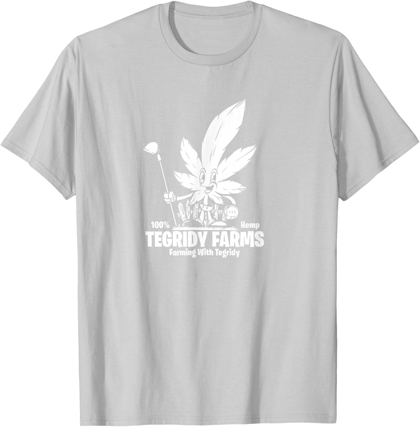 Tegridy Farming Shirt Funny Weed Smoking T-Shirt - T-Shirt | Ash