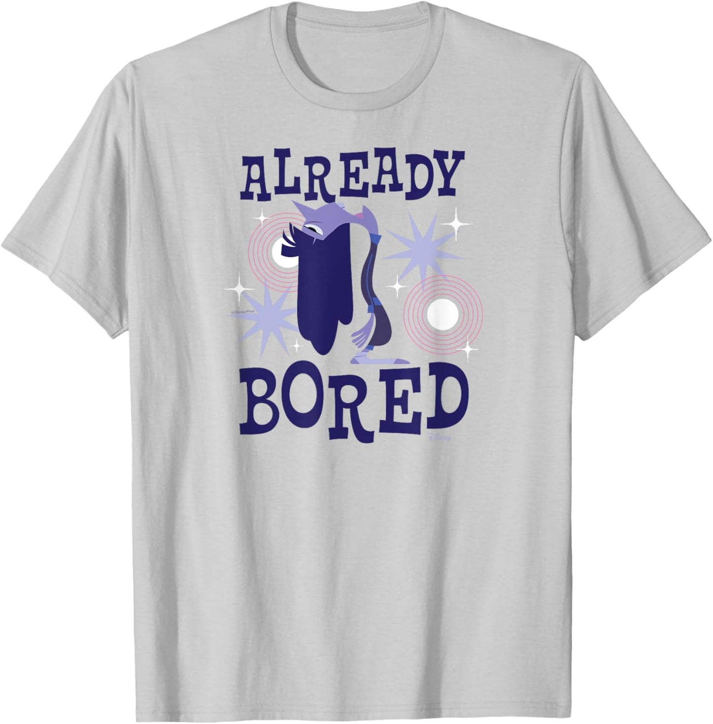 Inside Out 2 - Ennui Emotion Character Already Bored T-Shirt - T-Shirt | Ash