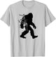 Bigfoot Bagpipes Irish Sasquatch Scottish Bagpiper T-Shirt - T-Shirt | Ash