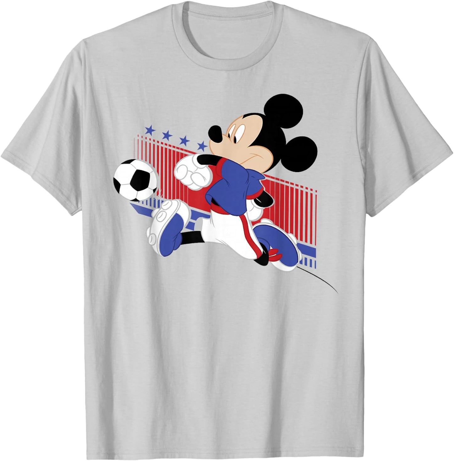 Disney Mickey and Friends USA Soccer Vintage Mickey T-Shirt - T-Shirt | Ash