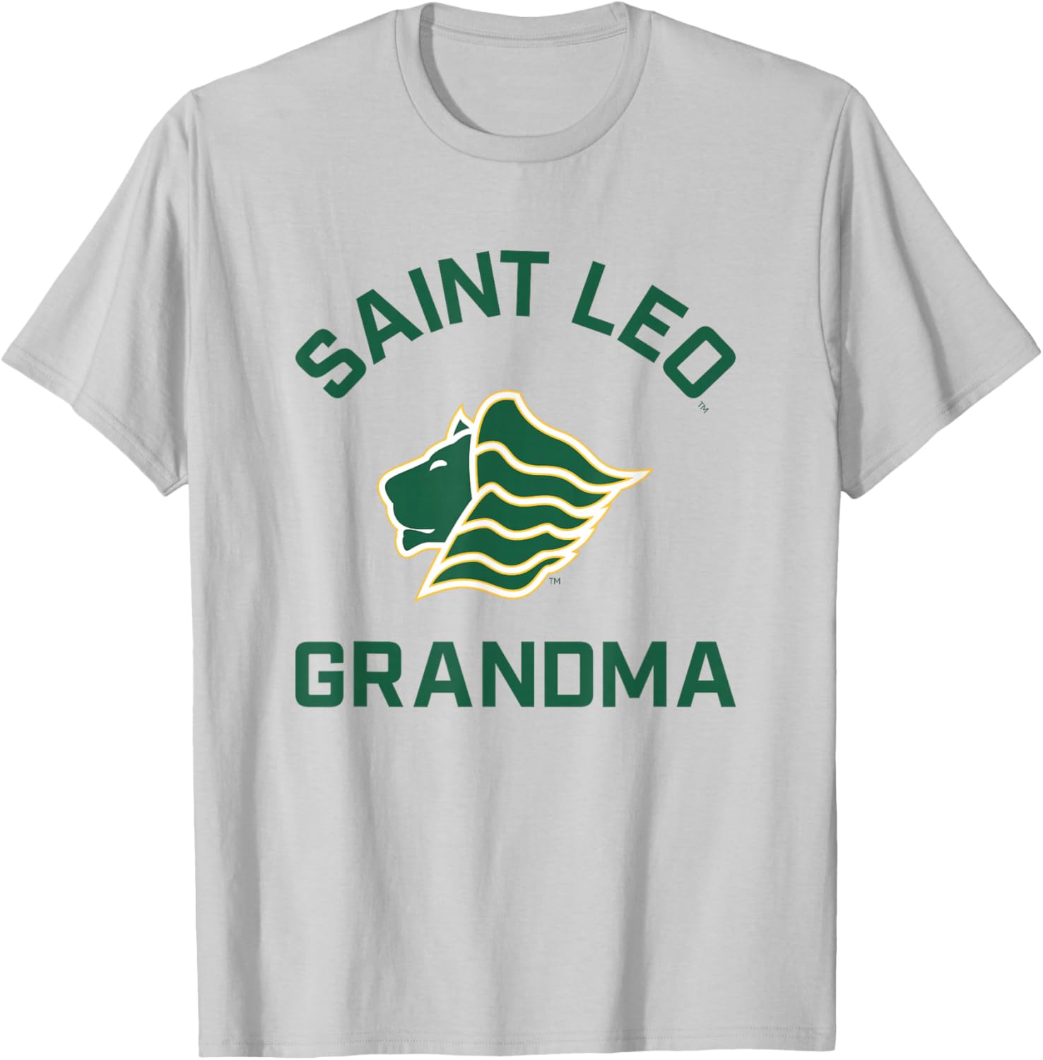 Saint Leo University Lions Arched Grandma T-Shirt - T-Shirt | Ash