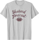Fifth Sun Weekend Forecast Football Stamp T-Shirt - T-Shirt | Ash