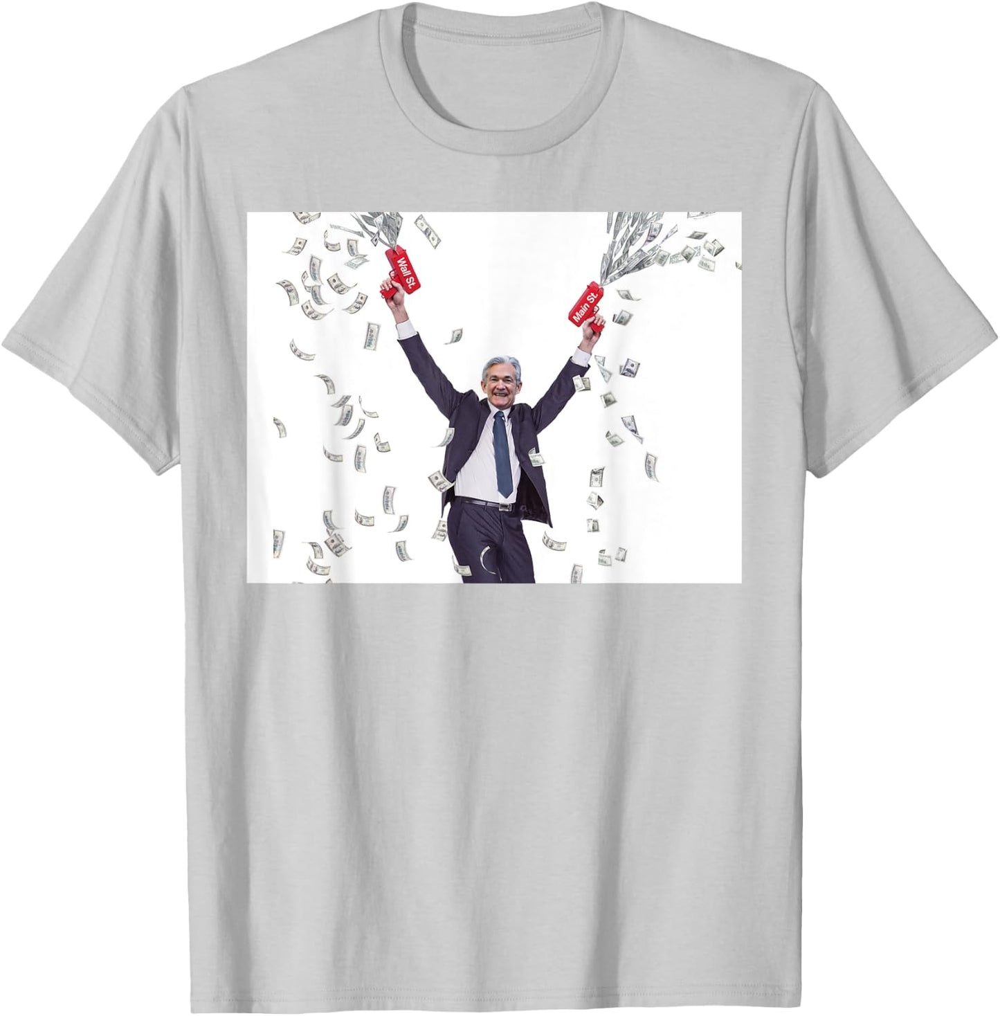 Money Printer Go BRRR by JPow T-Shirt - T-Shirt | Ash