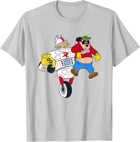 Disney Gizmoduck and Beagle Boy DuckTales Light T-Shirt - T-Shirt | Ash
