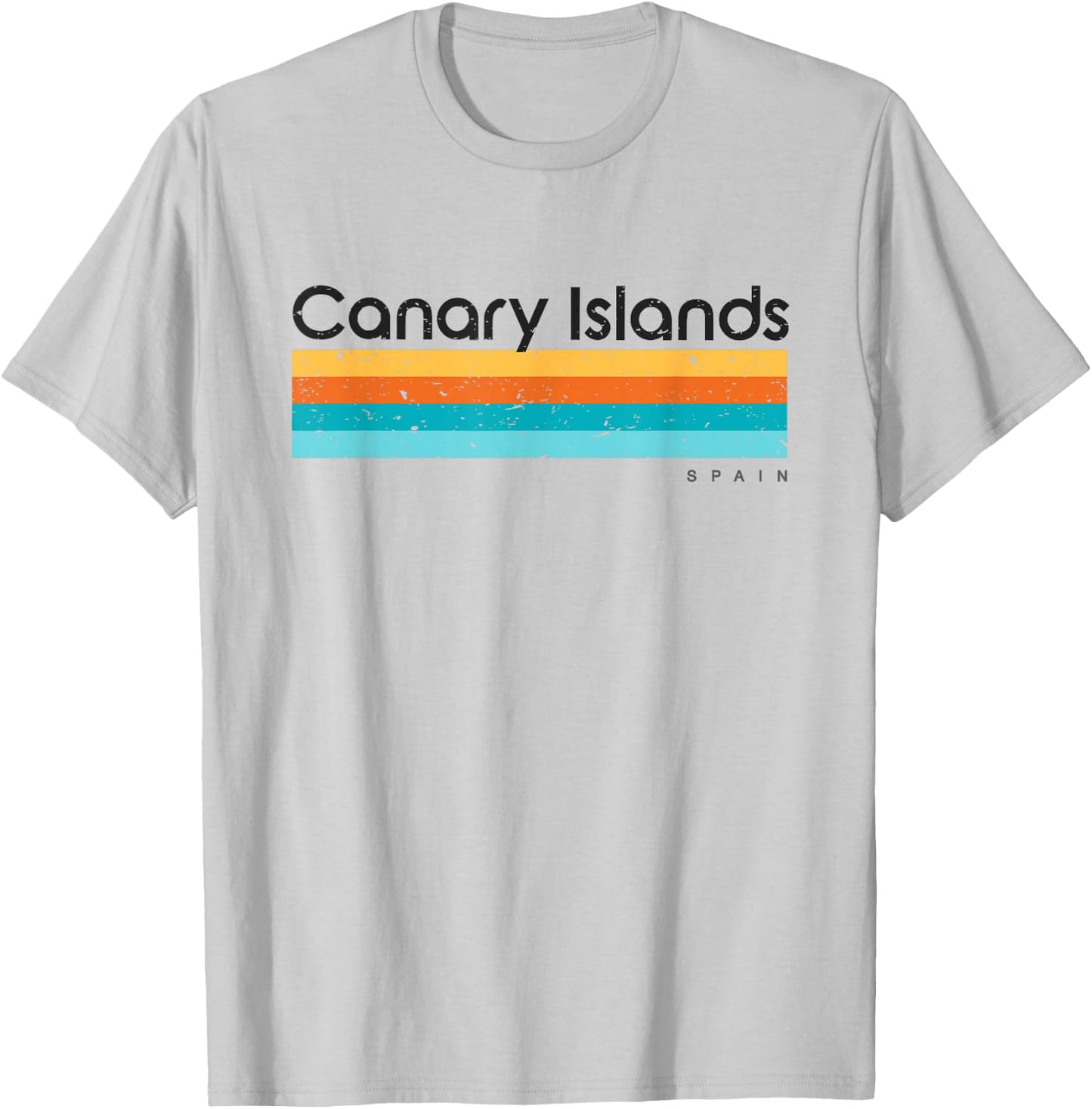 Vintage Canary Islands Spain Retro Design T-Shirt - T-Shirt | Ash