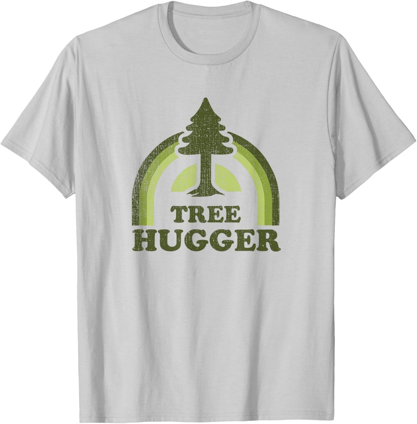 Tree Hugger Retro Vintage Environmental Nature Lover T-Shirt - T-Shirt | Ash