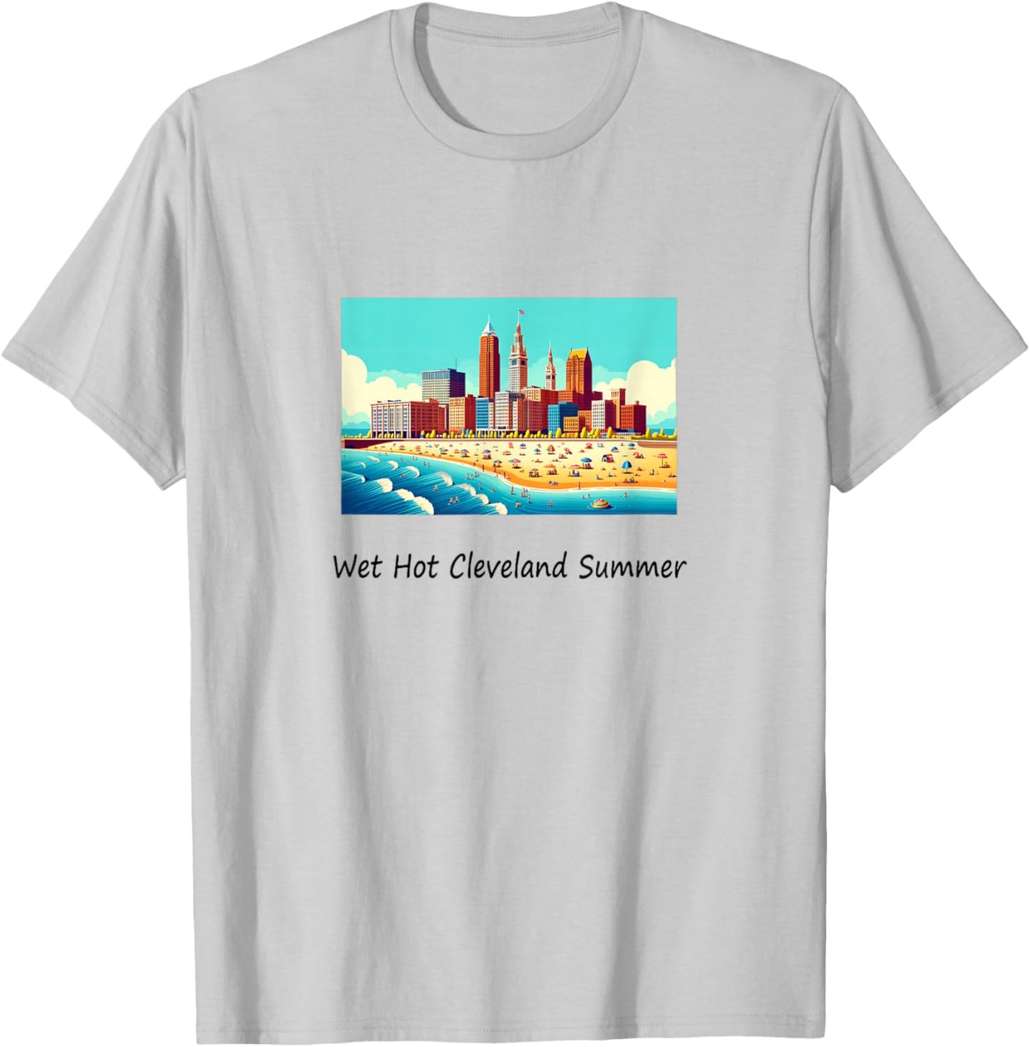 Wet Hot Cleveland Summer Women Kids T-Shirt - T-Shirt | Ash