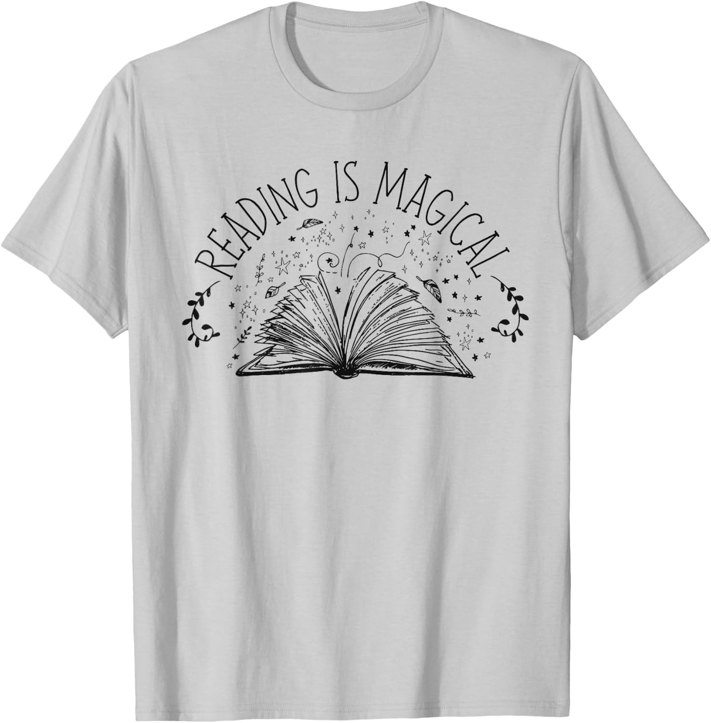 Book Reading Reading Is Magical T-Shirt - T-Shirt | Ash