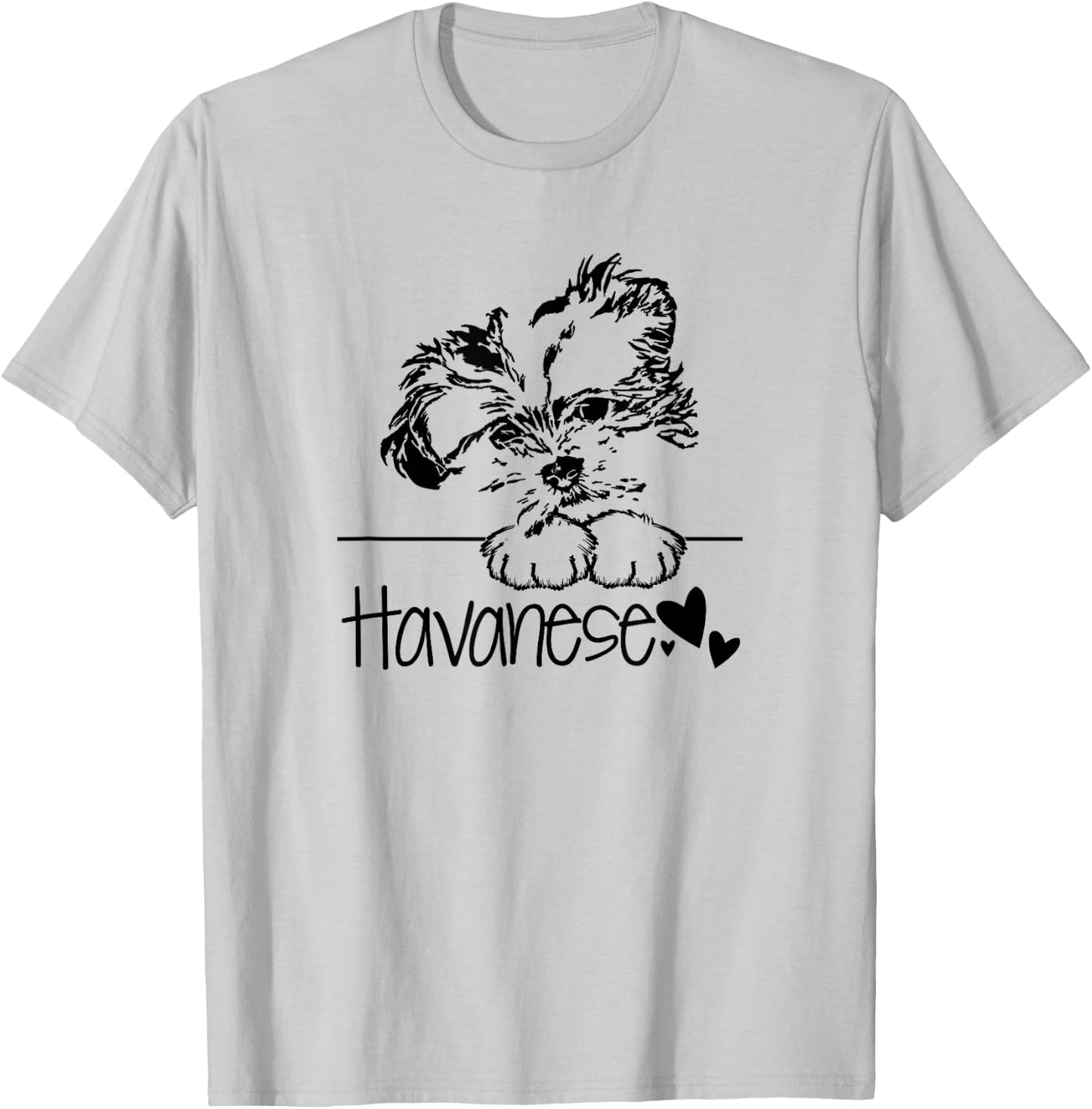 Havanese Dog Dad Havanese Art Lover Dog Mama Havanese Life T-Shirt - T-Shirt | Ash