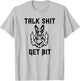 K9 Talk Shit Get Bit German Shepherd Middle Finger Police T-Shirt - T-Shirt | Ash