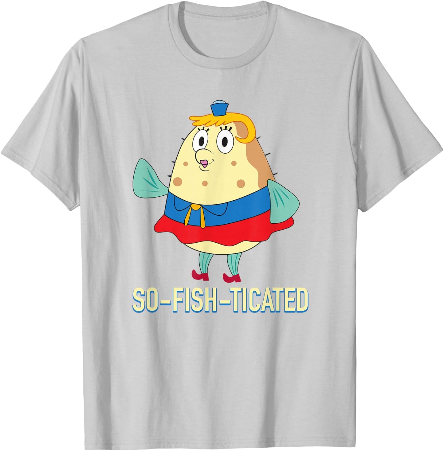 Mrs. Puff is So-Fish-ticated T-Shirt - T-Shirt | Ash