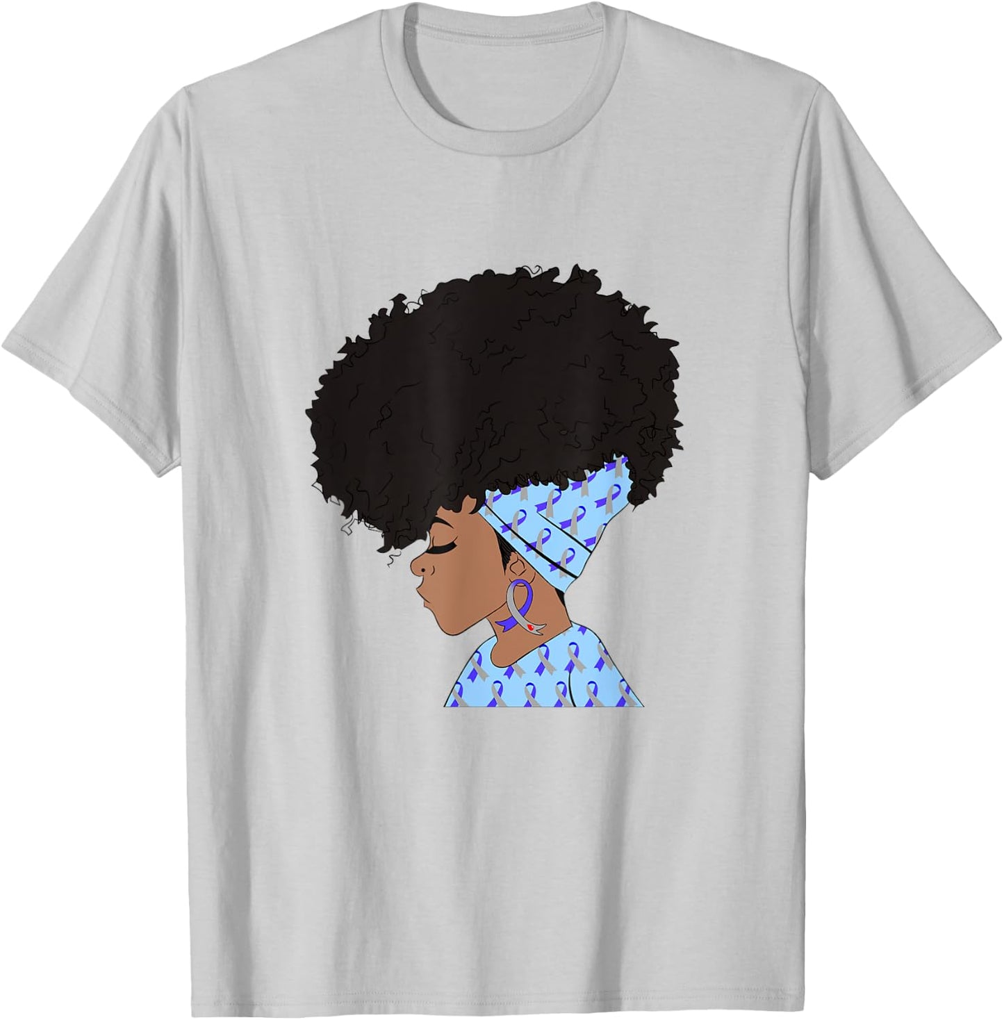 Black Women Diabetes Awareness African American T-Shirt - T-Shirt | Ash