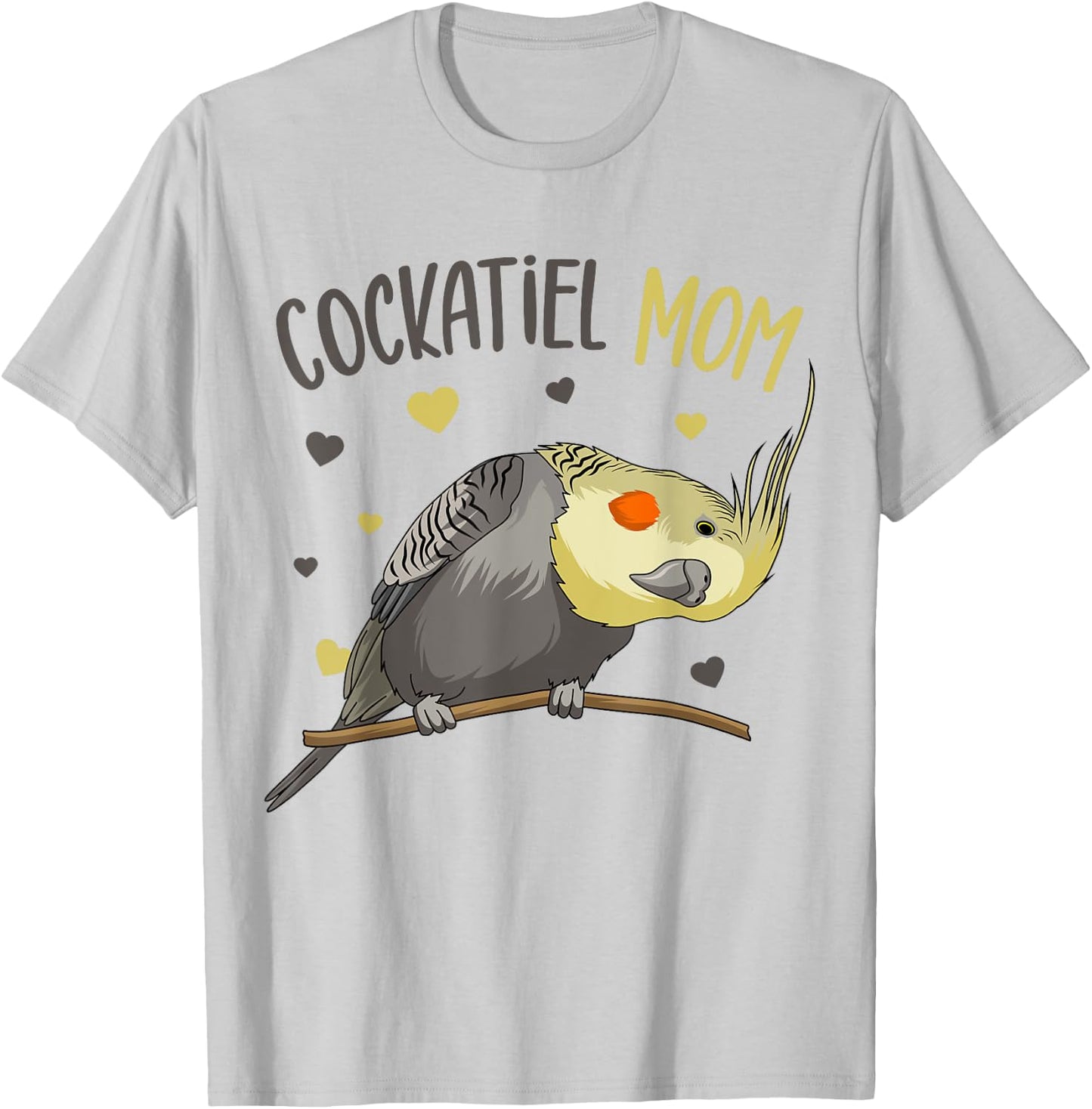 Cockatiel Mom Funny Bird Lover Women T-Shirt - T-Shirt | Ash