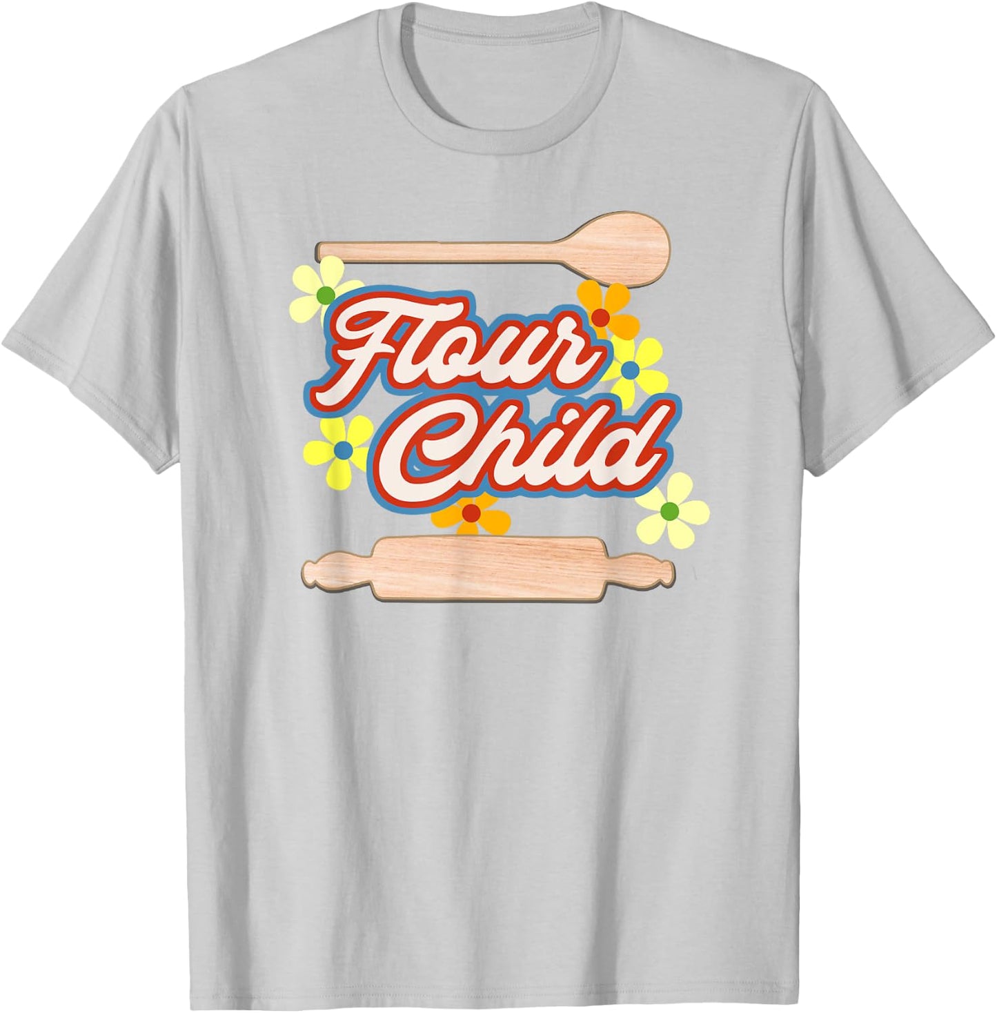 Flour Child Baking T-Shirt - T-Shirt | Ash