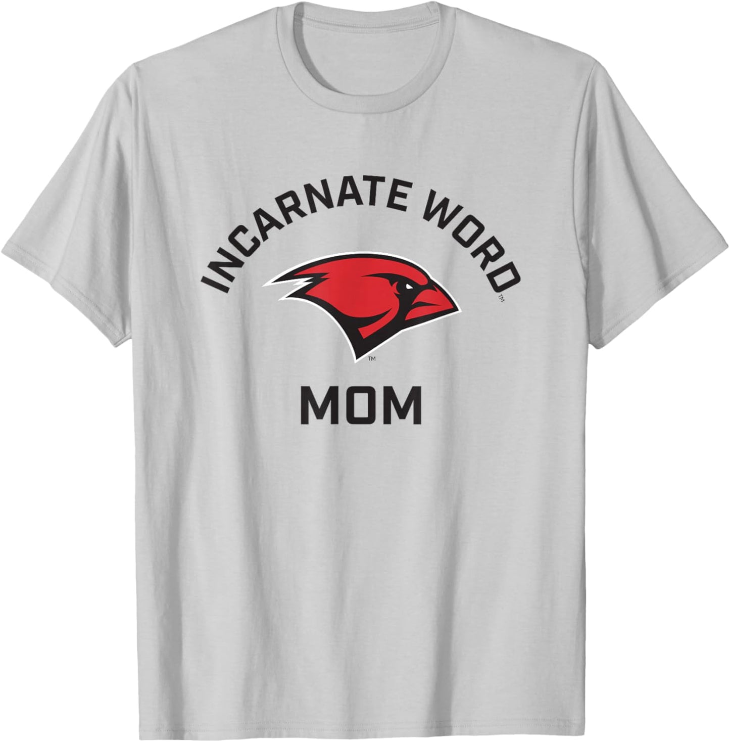 University of the Incarnate Word UIW Cardinals Arched Mom T-Shirt - T-Shirt | Ash