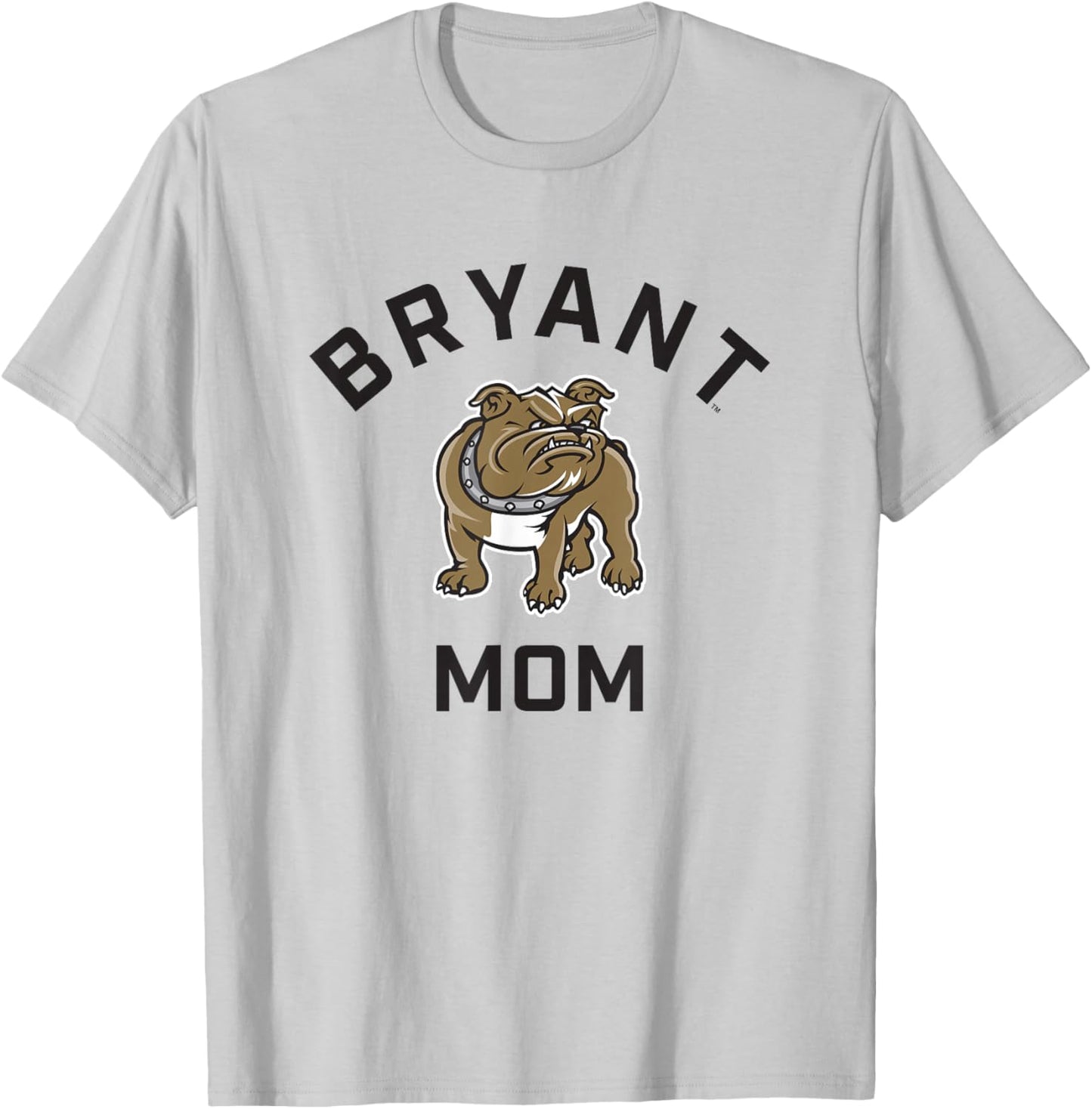 Bryant University Bulldogs Arched Mom T-Shirt - T-Shirt | Ash