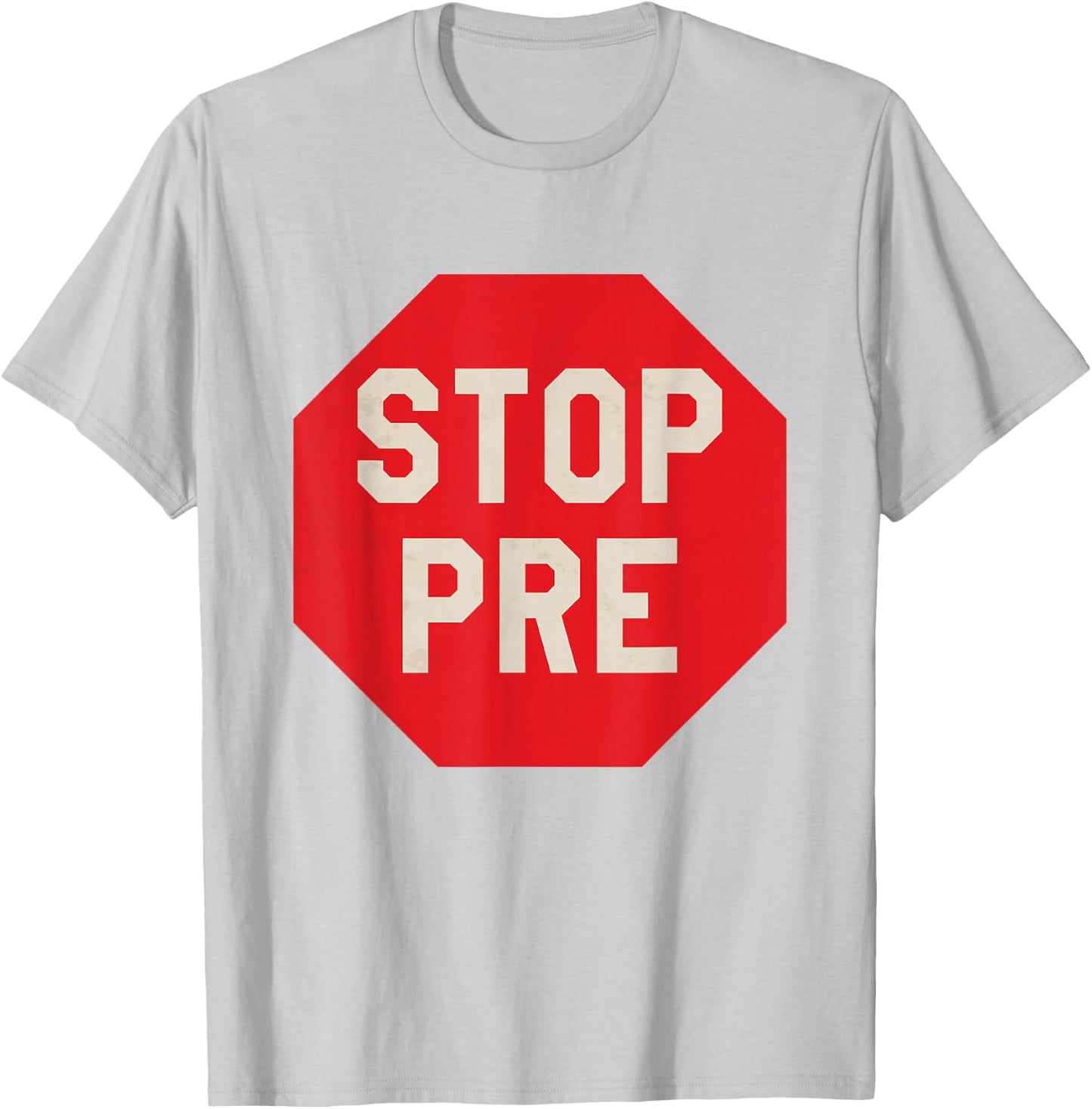 Vintage Stop Pre - Marathon Running Legend Runner T-Shirt - T-Shirt | Ash