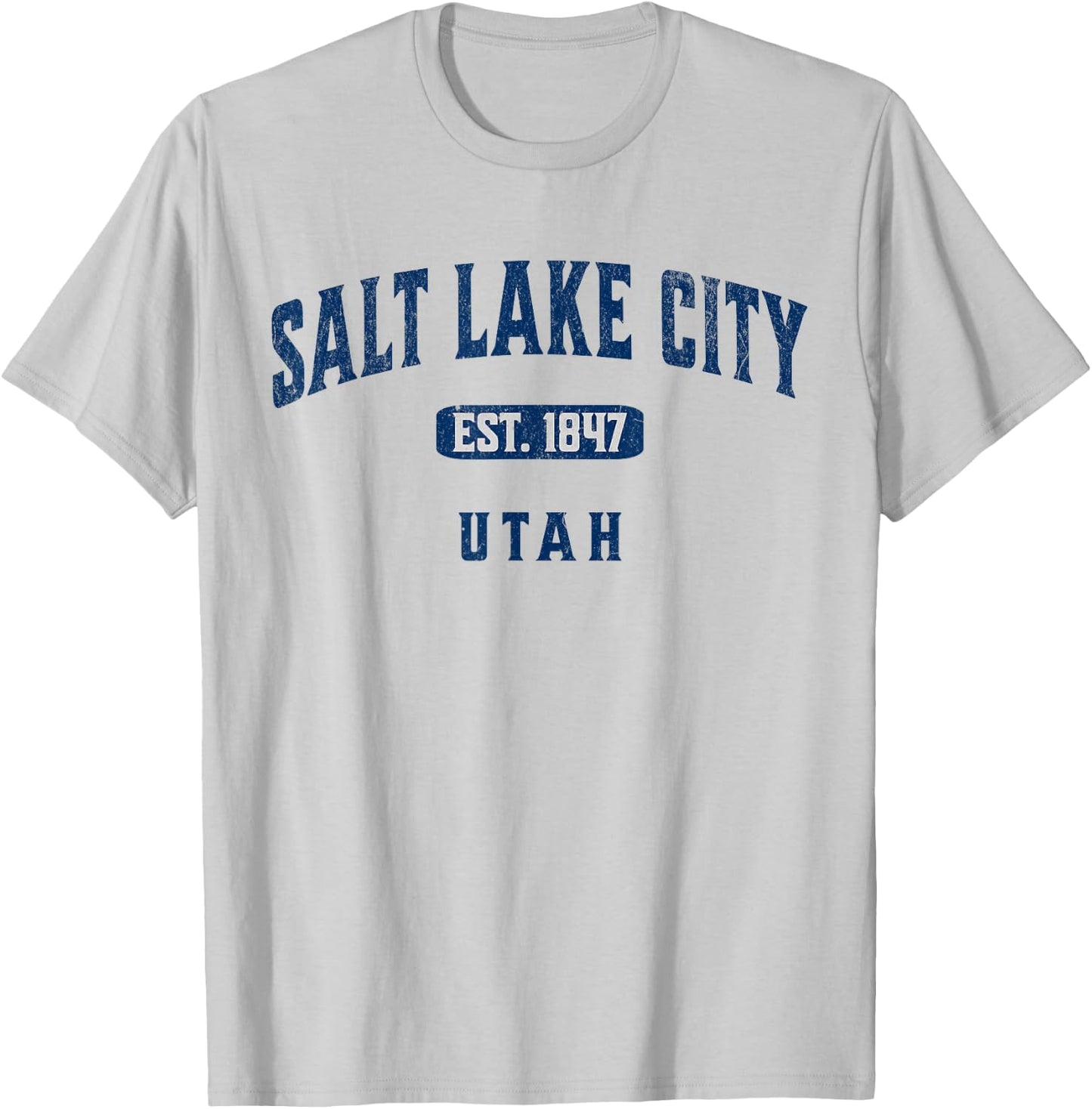 Vintage Athletic Souvenir Visit Salt Lake City Utah T-Shirt - T-Shirt | Ash