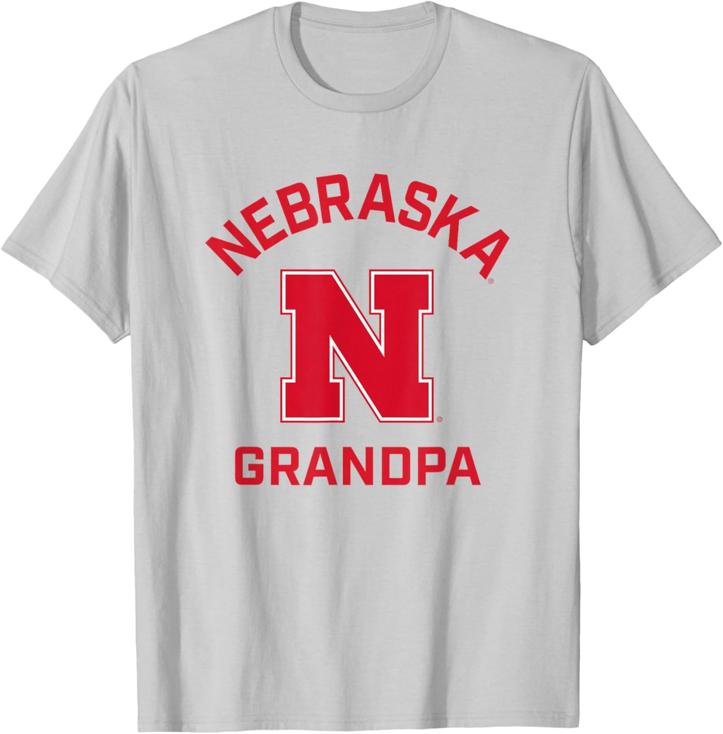 University of Nebraska Cornhuskers Arched Grandpa T-Shirt - T-Shirt | Ash
