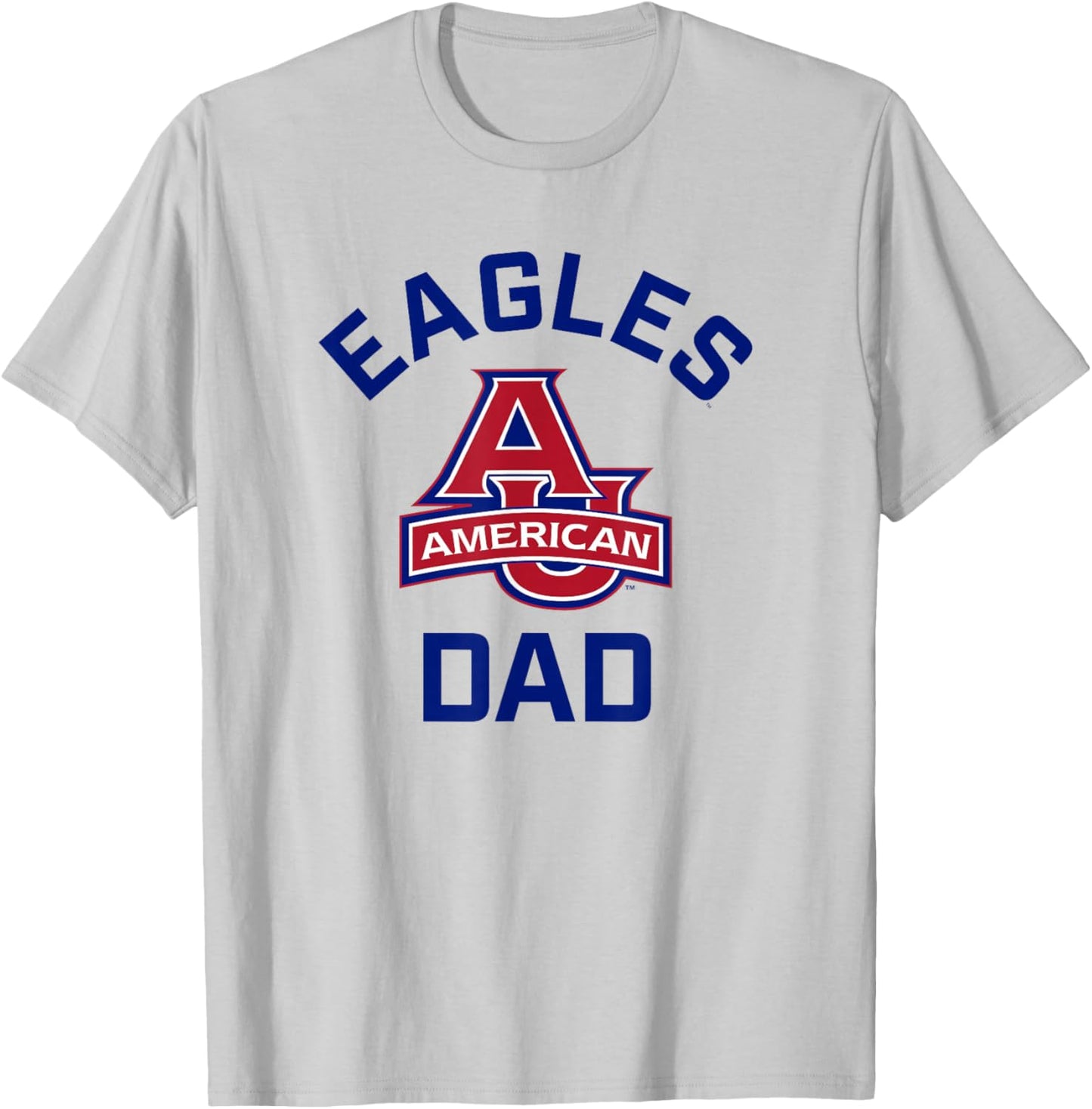 American University AU Eagles Arched Dad T-Shirt - T-Shirt | Ash