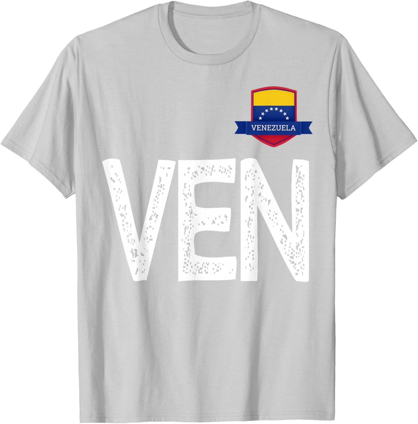 Venezuela Human-Flag Letter V and E and N Venezuela T-Shirt - T-Shirt | Ash