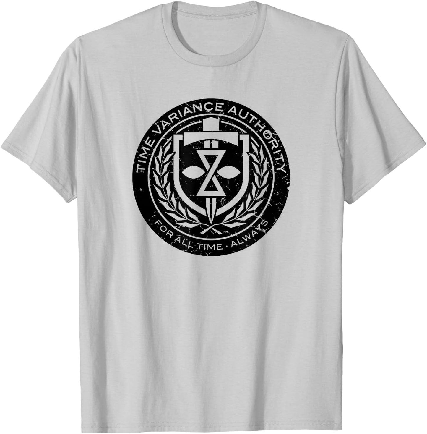 Marvel Loki Time Variance Authority Badge T-Shirt - T-Shirt | Ash