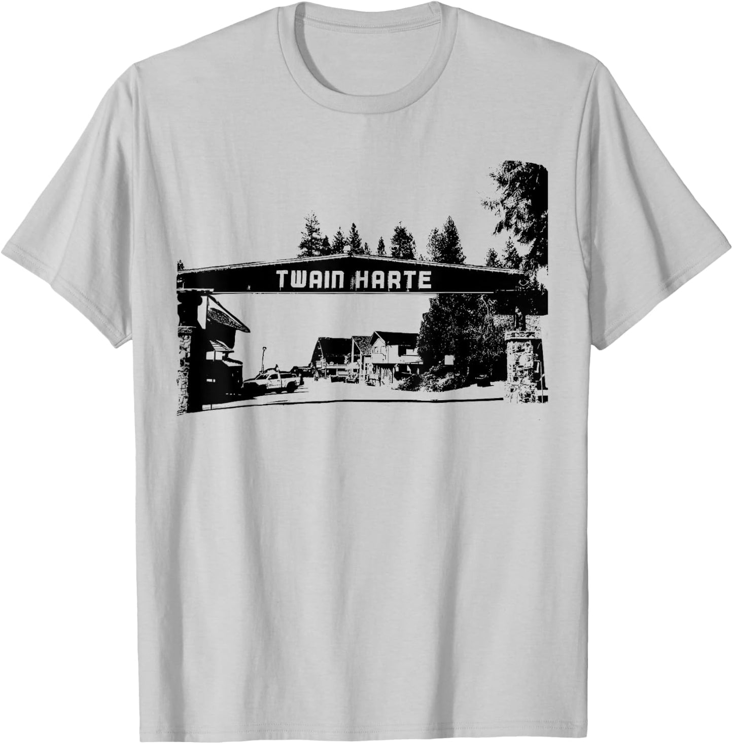 Twain Harte California Small Town T-Shirt - T-Shirt | Ash