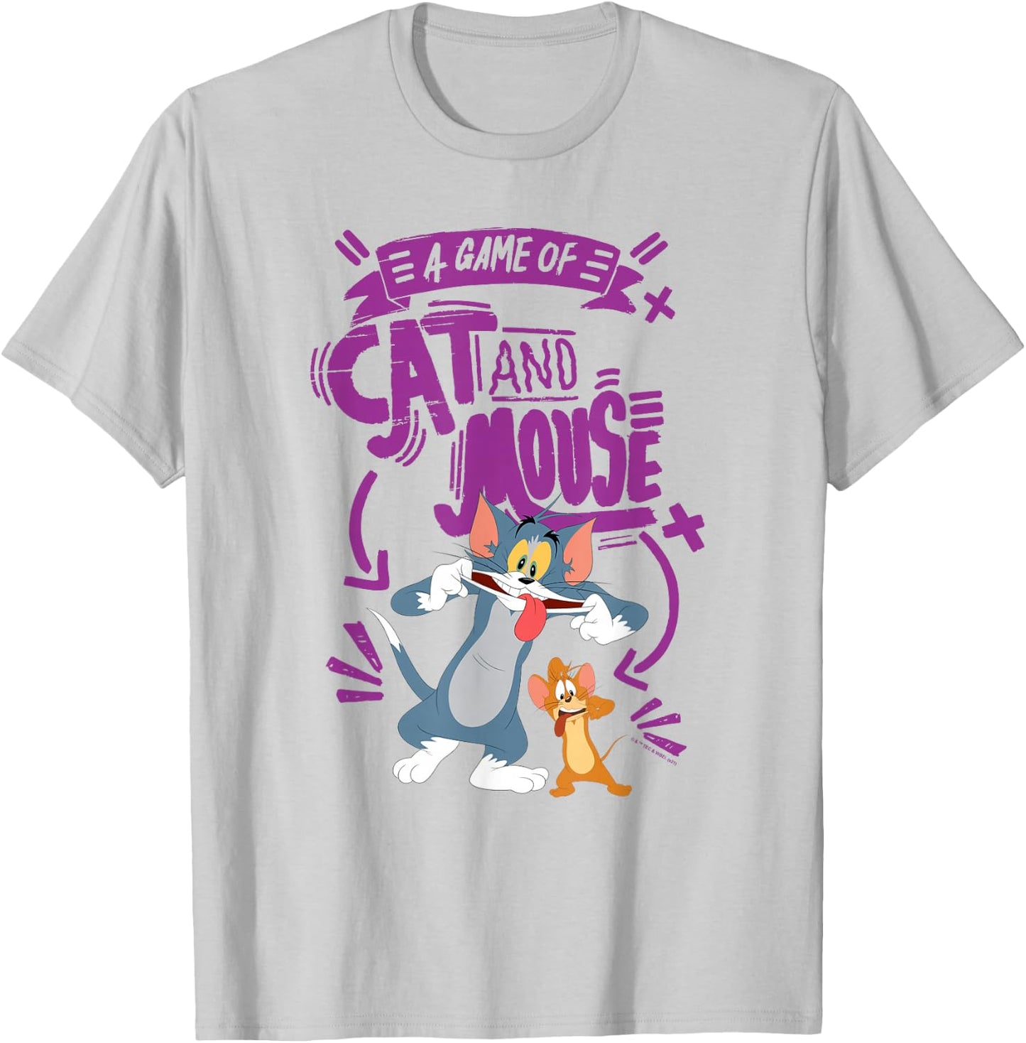 Tom & Jerry Movie Cat and Mouse T-Shirt - T-Shirt | Ash