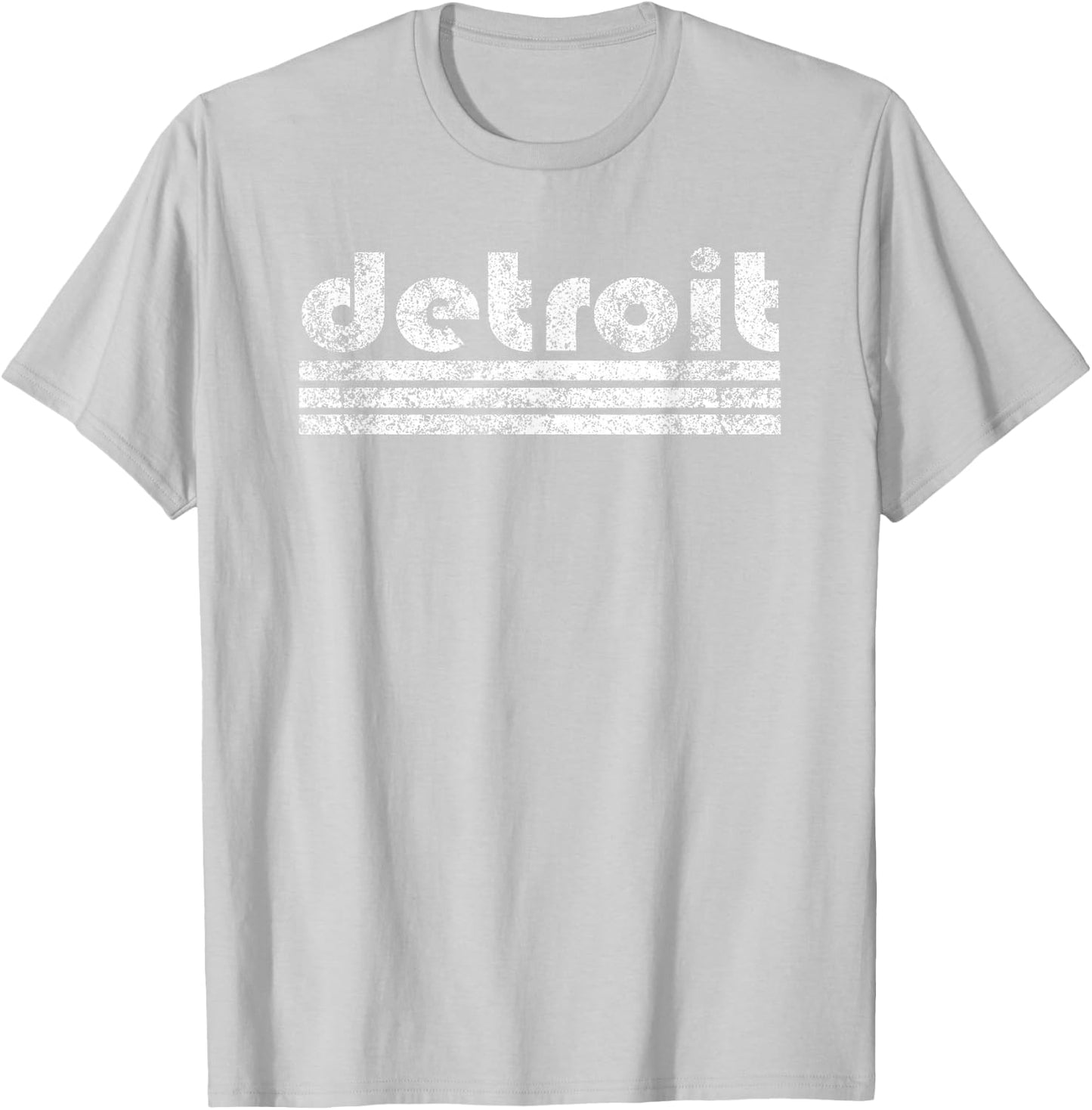 Detroit Retro St. Patrick's Patty's Paddy's Day T-Shirt - T-Shirt | Ash