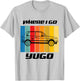 Retro Where I Go Yugo Car Design - Black Text T-Shirt - T-Shirt | Ash