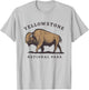 Yellowstone National Park Vintage Buffalo Bison Retro T-Shirt - T-Shirt | Ash