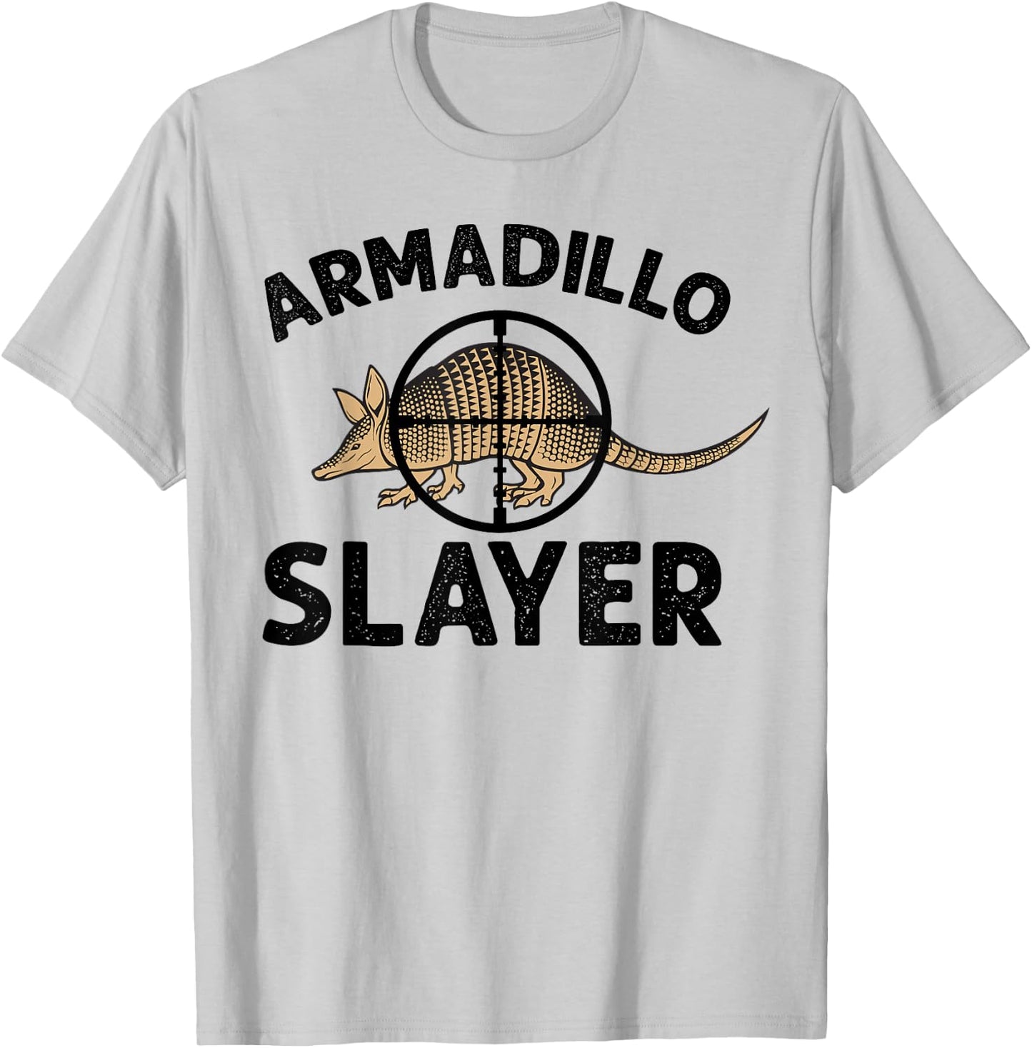 Armadillo Hunter Funny Vintage Armadillo Slayer T-Shirt - T-Shirt | Ash