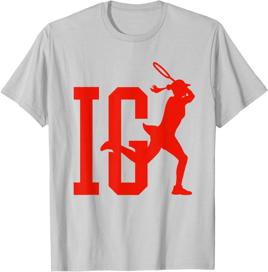 Iga Polish Tennis Player Winner Match Fan Gear Poland Team T-Shirt - T-Shirt | Ash
