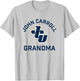 John Carroll University Blue Streaks Arched Grandma T-Shirt - T-Shirt | Ash