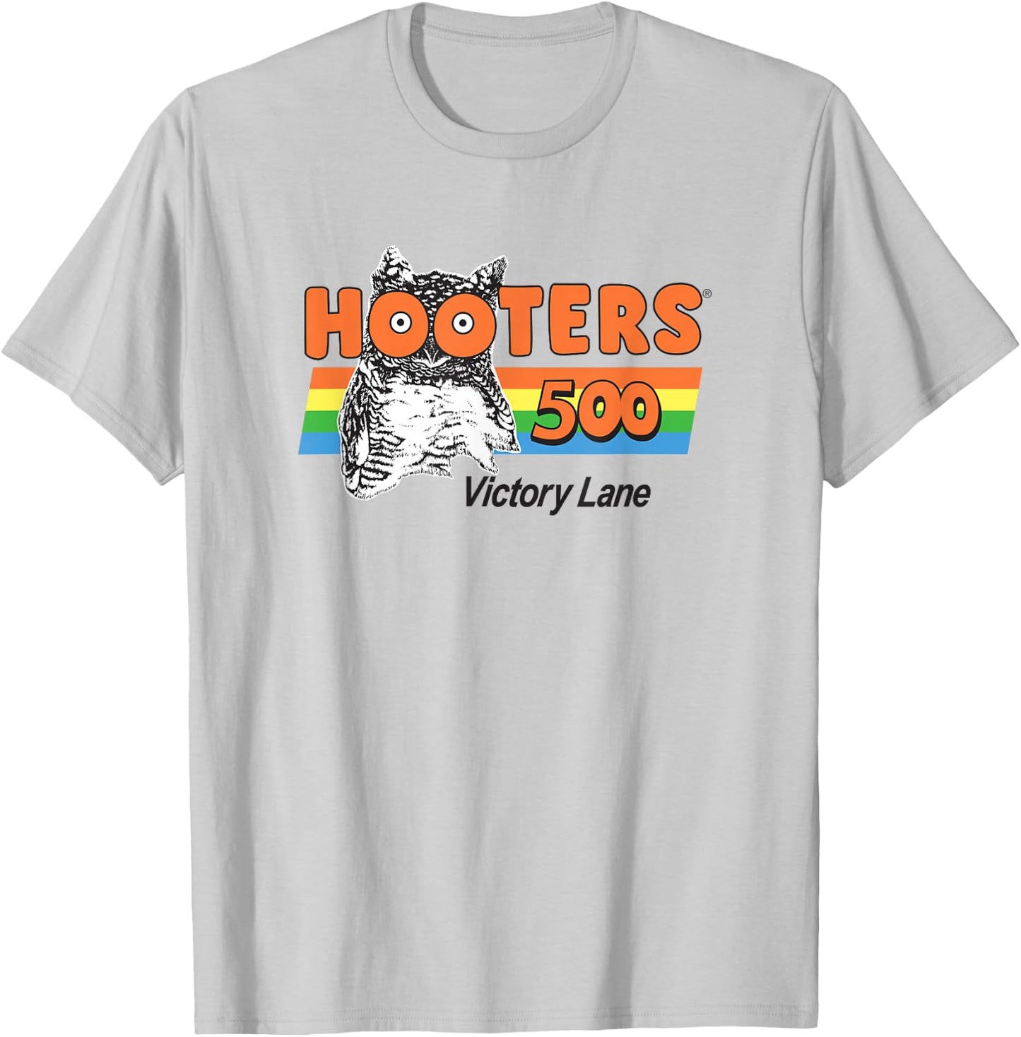 Hooters 500 Victory Lane Retro Racing Wings Restaurant T-Shirt - T-Shirt | Ash