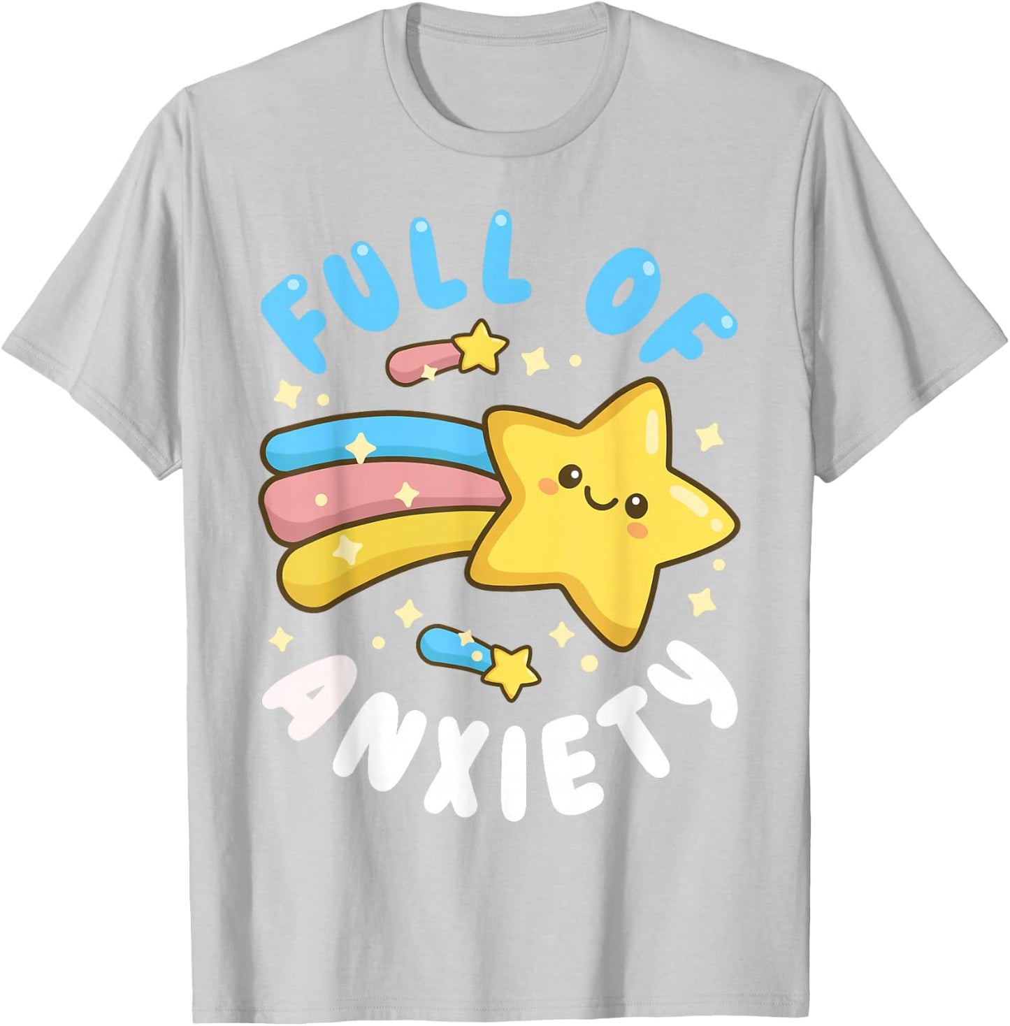 Pastel Goth Full of Anxiety T-Shirt - T-Shirt | Ash