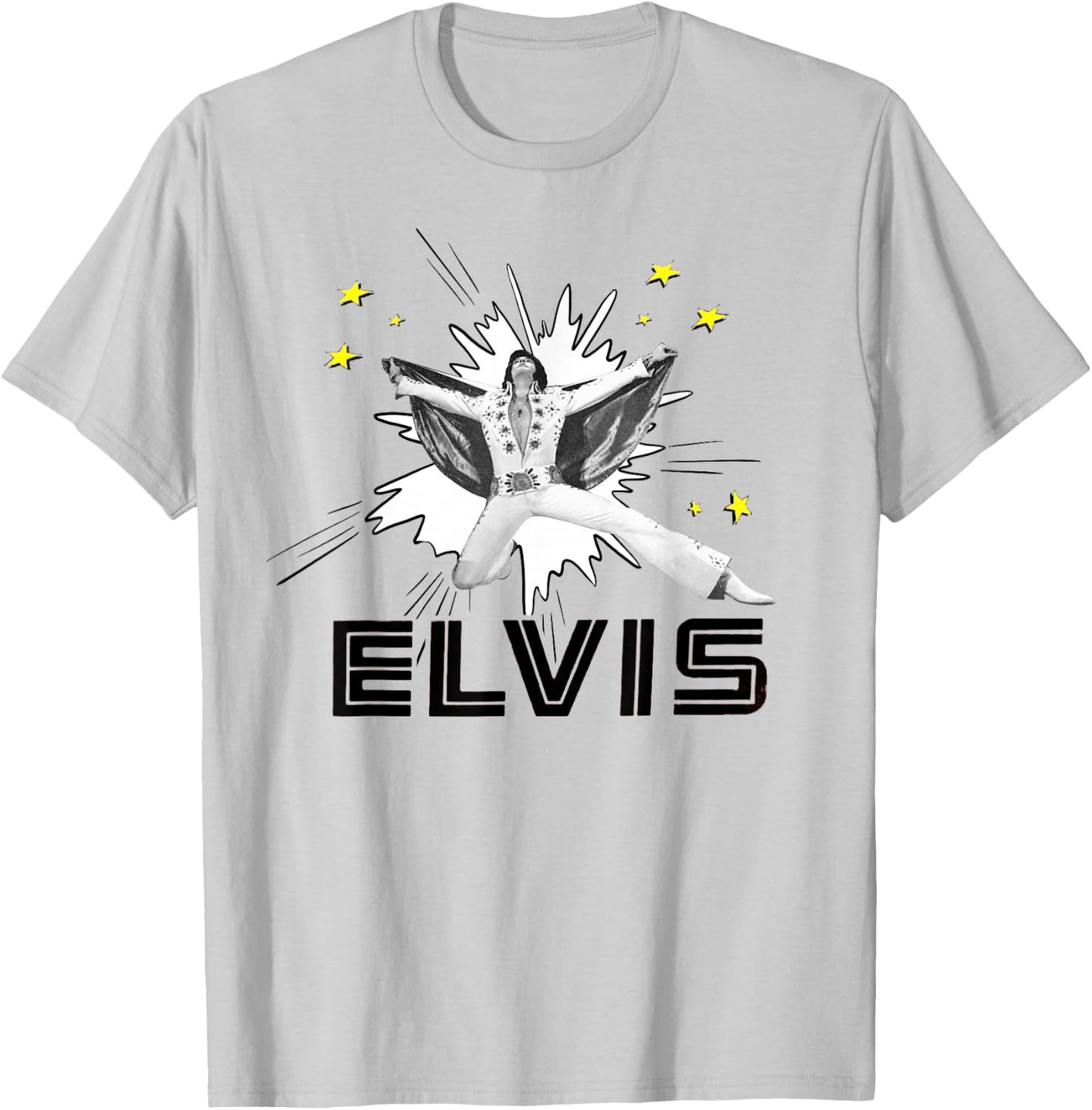 Elvis Presley Official The King T-Shirt - T-Shirt | Ash