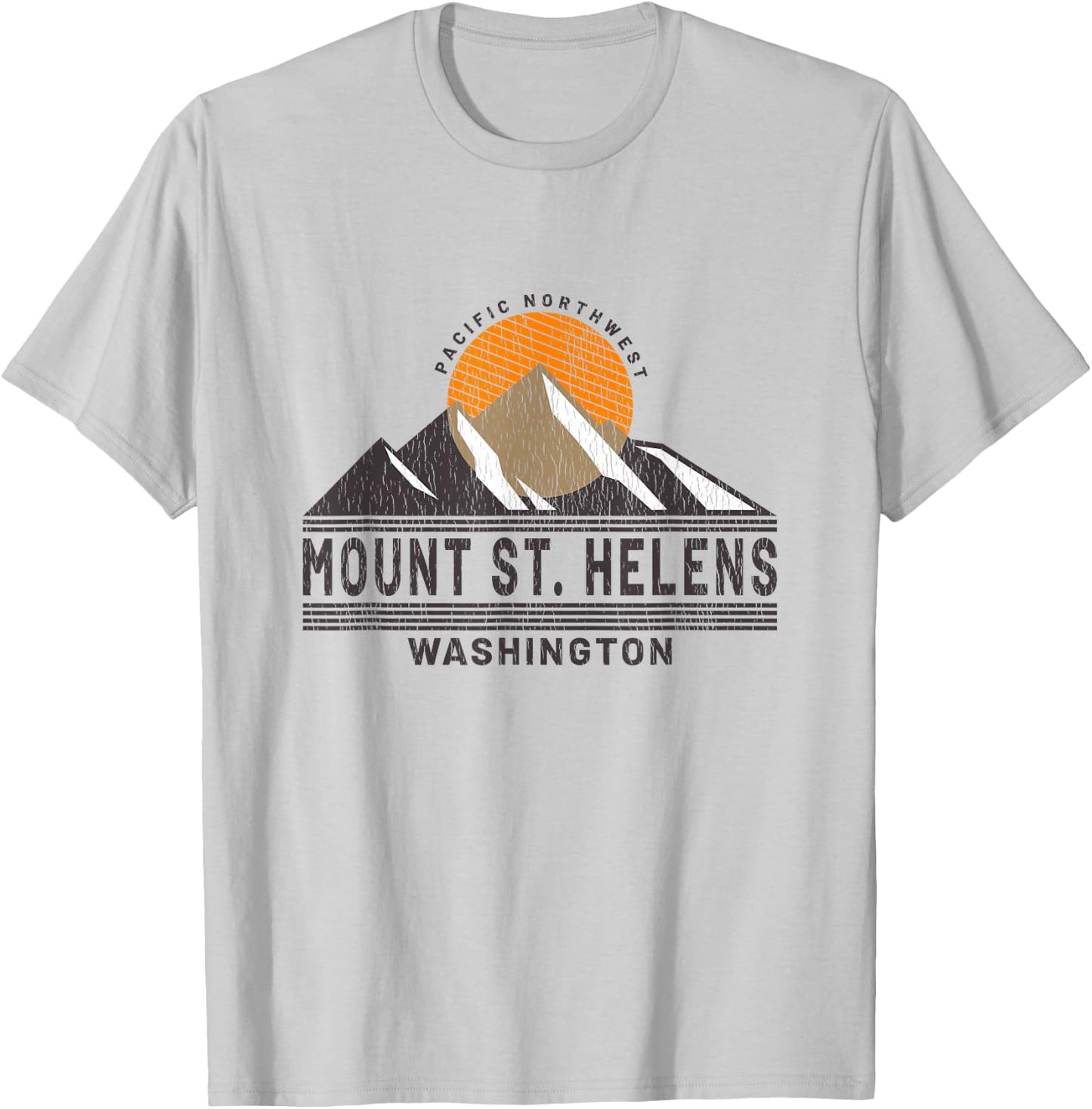 Vintage Mount St. Helens Washington - Mountain Souvenir T-Shirt - T-Shirt | Ash