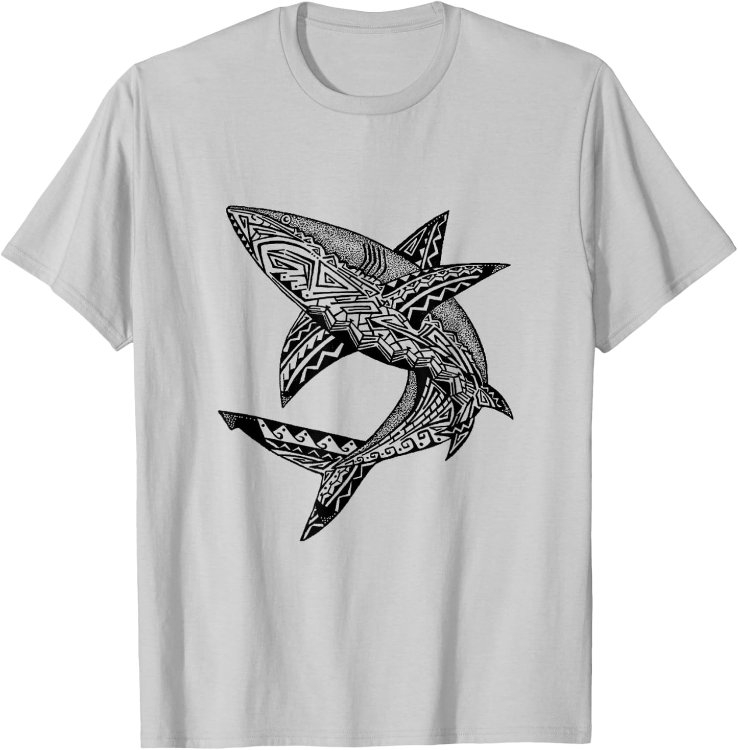 Tribal Shark T-Shirt - T-Shirt | Ash