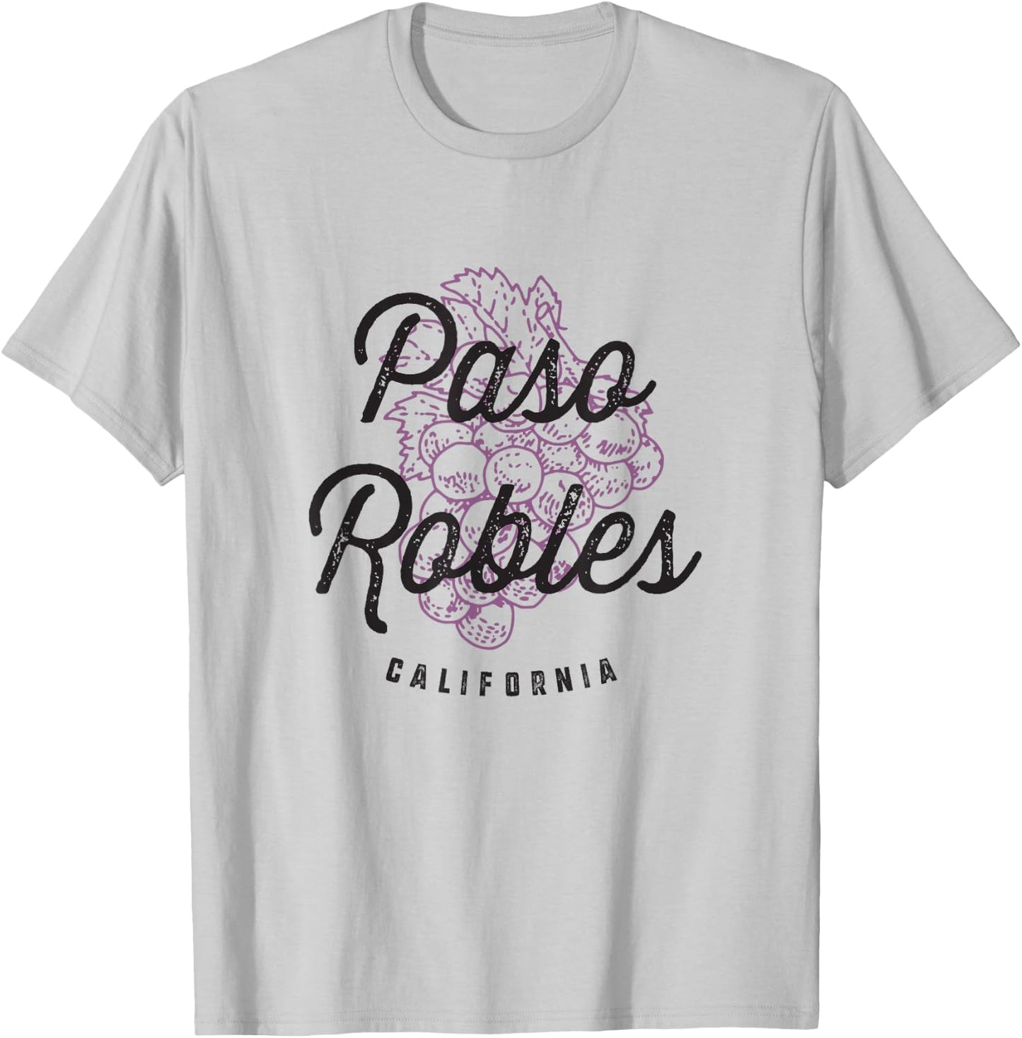 Paso Robles California Wine Country Vintage T-Shirt - T-Shirt | Ash