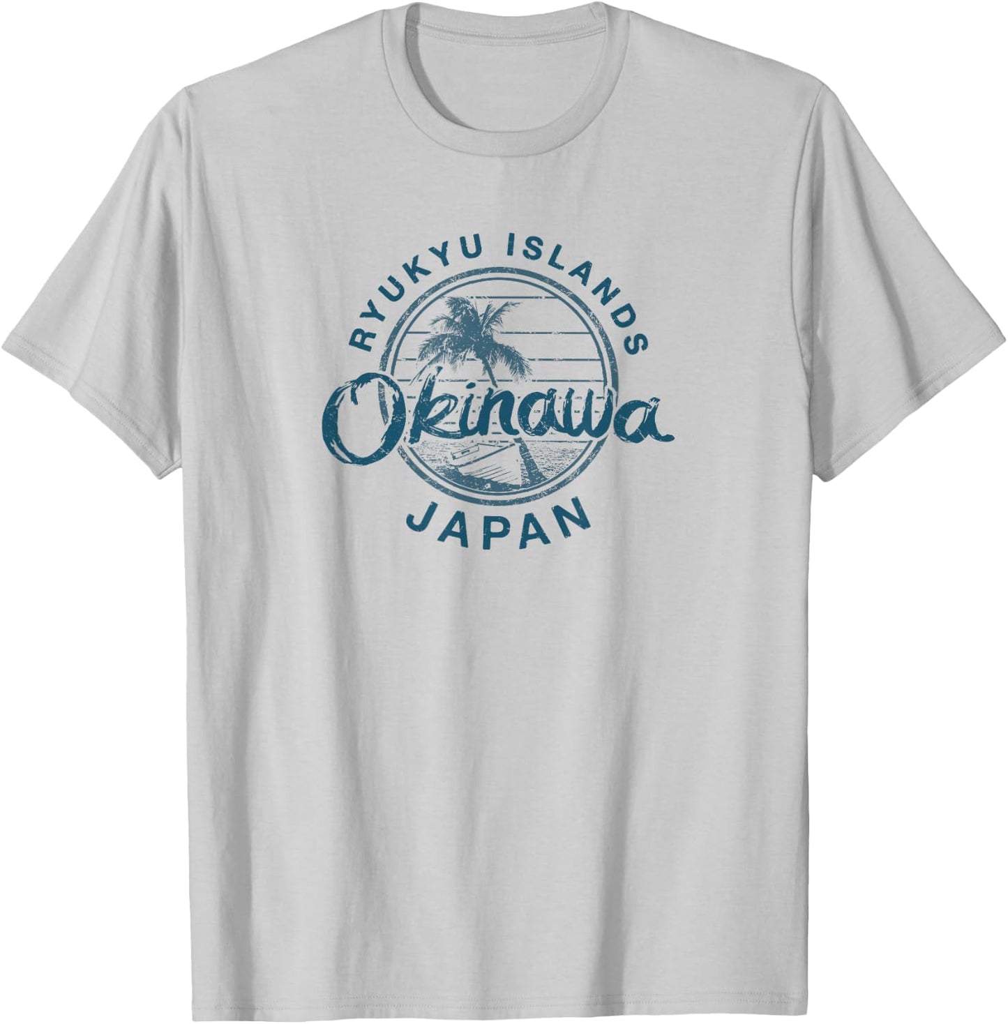 Okinawa Japan Retro Vintage T-Shirt - T-Shirt | Ash