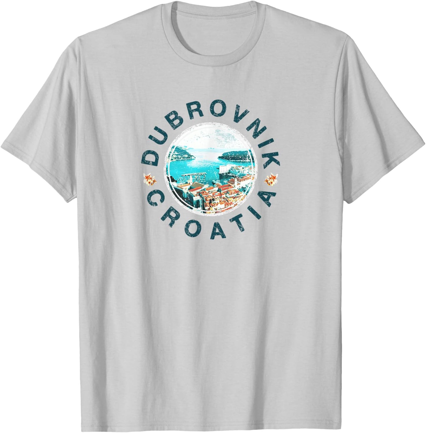 Croatia Dubrovnik Croatian Vintage T-Shirt - T-Shirt | Ash