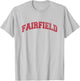 Fairfield Connecticut Classic Athletic Sports Distressed T-Shirt - T-Shirt | Ash