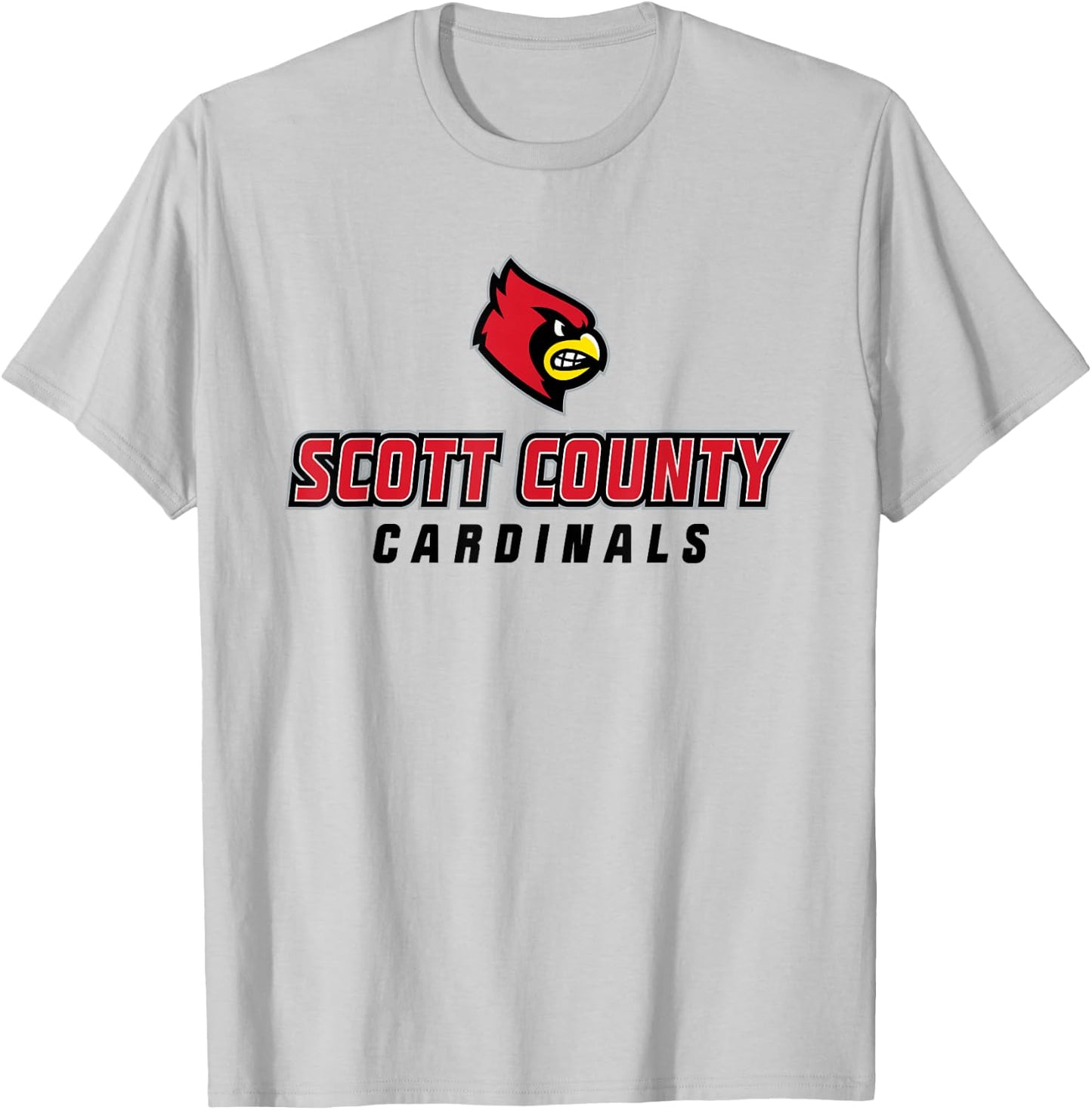 Scott County High School Cardinals T-Shirt - T-Shirt | Ash