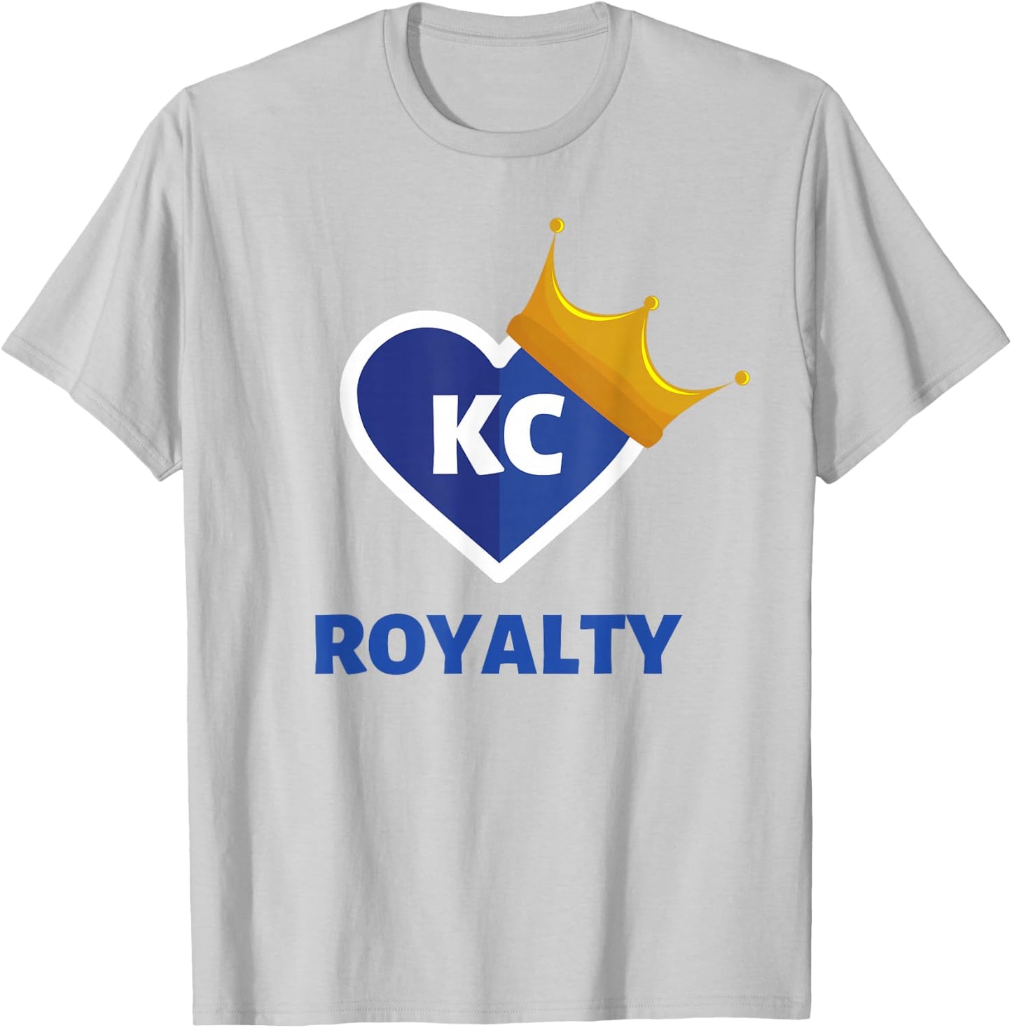 Royal Blue KC Fan Kansas City Crown Town Royalty Gear T-Shirt - T-Shirt | Ash